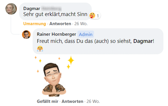 Rainer Hornberger Testimonial Dagmar